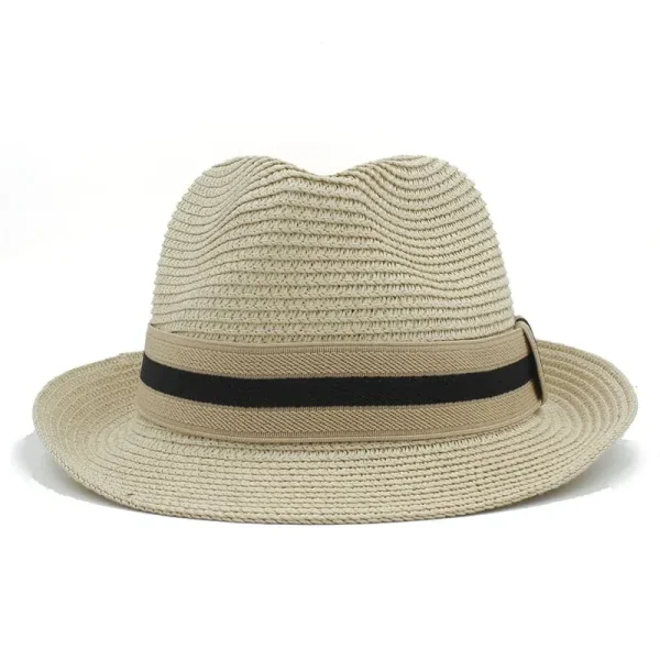 Bianco Summer Straw Trilby Hat