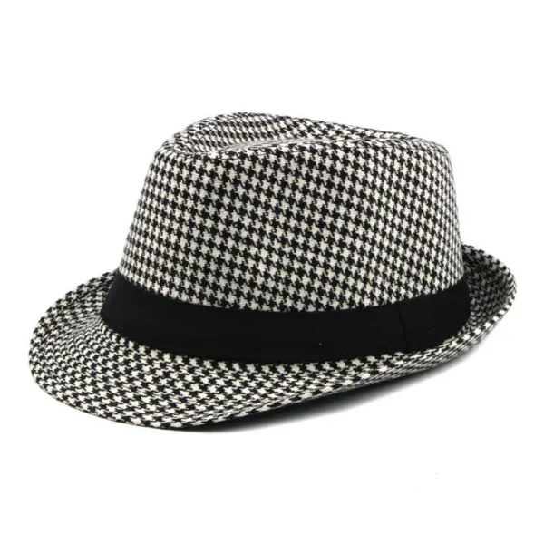 Chester Houndstooth Trilby Hat