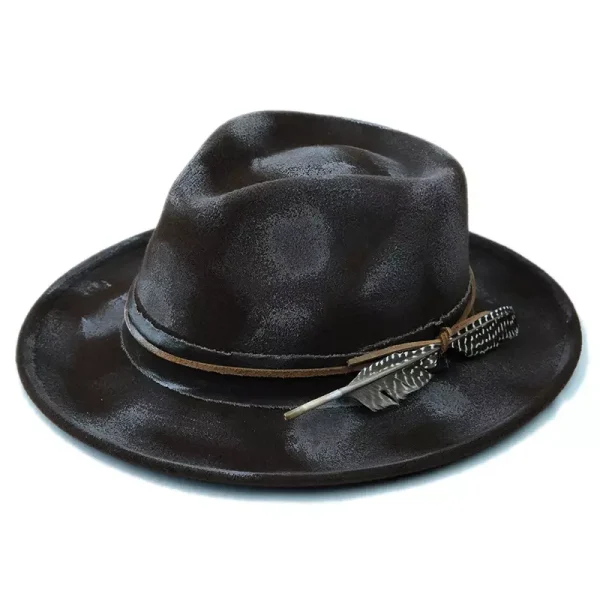 Denver Retro Handmade Burned Fedora Hat