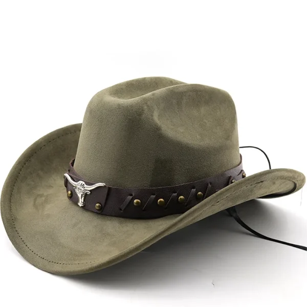 Ox-Head Suede Western Cowboy Hat