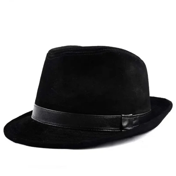 Wembley Genuine Leather Trilby Hat