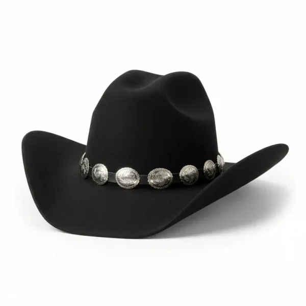Black Felt Cowboy Hat